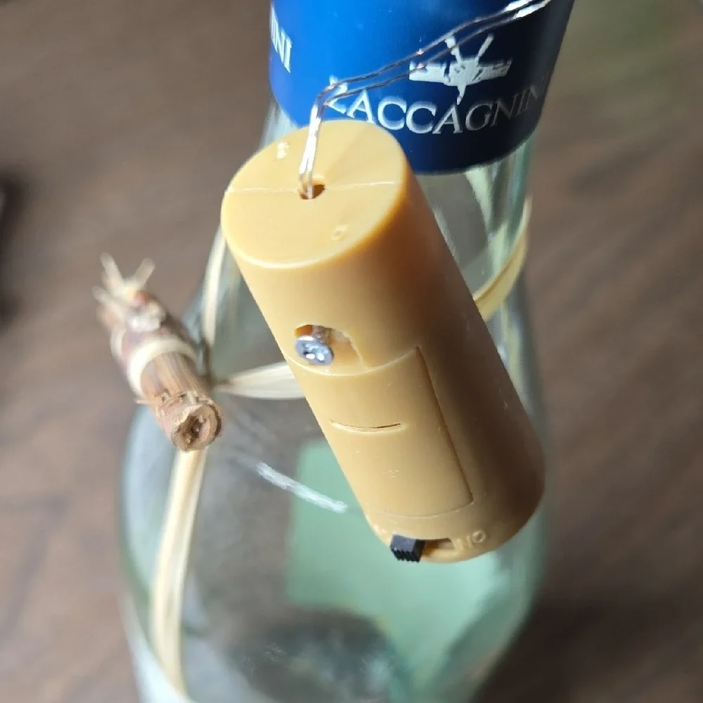 Wedding‎ Gift Bag With Light Up Wine Bottle Decor Piece
